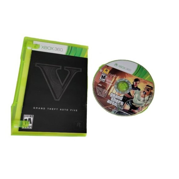 Grand Theft Auto V Five 5 Xbox 360 GTA Video Game 2 Disc Includes Case Manual - Picture 3 of 4
